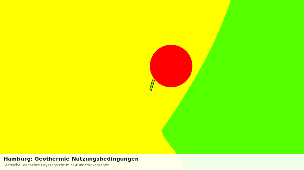 Statische Kartenansicht: Hamburg: Geothermie-Nutzungsbedingungen