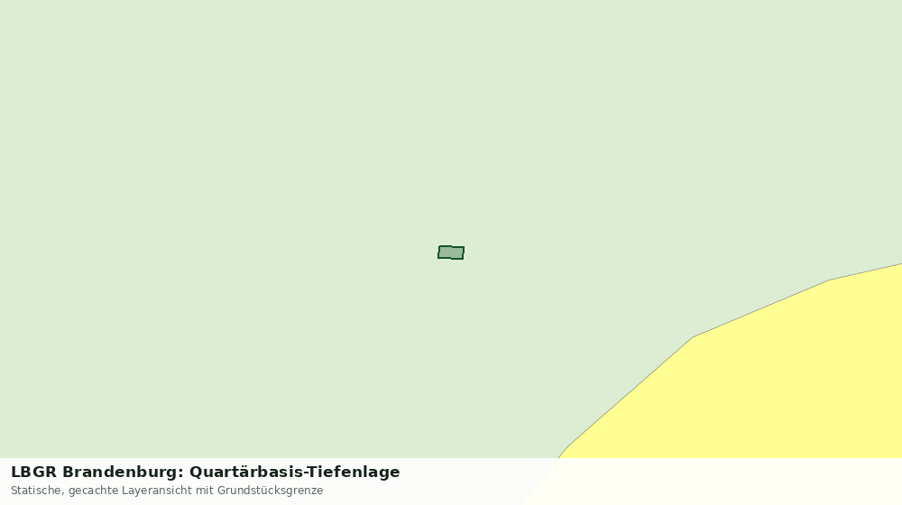Statische Kartenansicht: LBGR Brandenburg: Quartärbasis-Tiefenlage