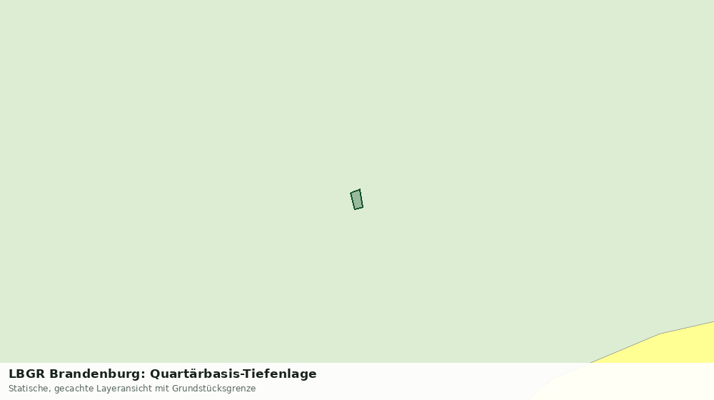 Statische Kartenansicht: LBGR Brandenburg: Quartärbasis-Tiefenlage