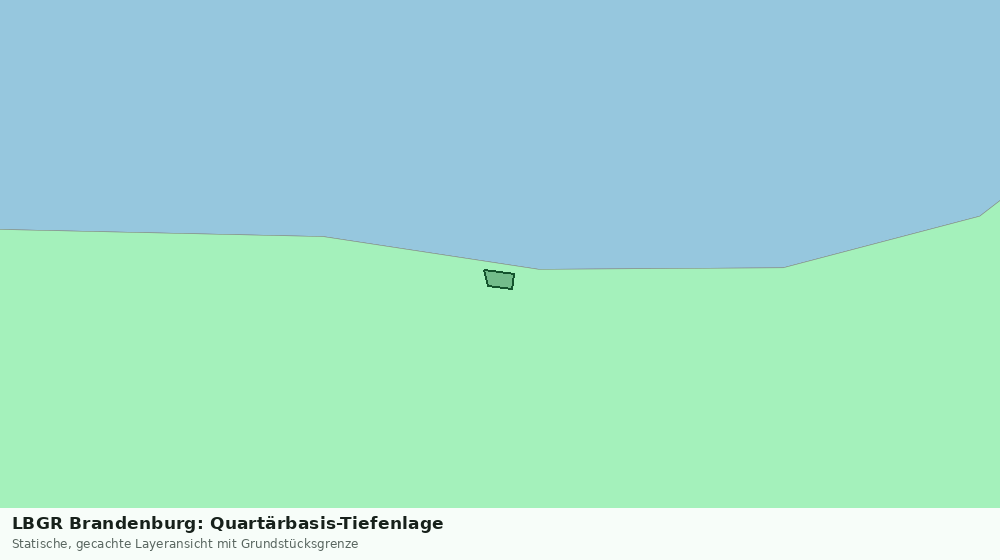 Statische Kartenansicht: LBGR Brandenburg: Quartärbasis-Tiefenlage