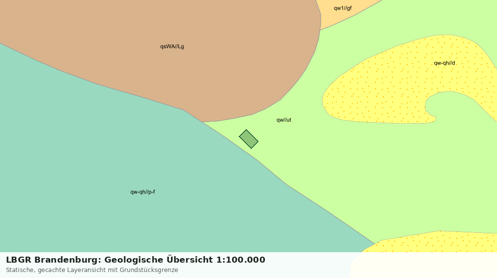 Statische Kartenansicht: LBGR Brandenburg: Geologische Übersicht 1:100.000