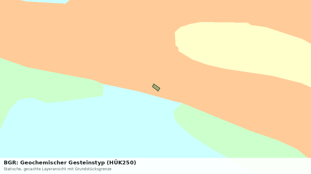Statische Kartenansicht: BGR: Geochemischer Gesteinstyp (HÜK250)