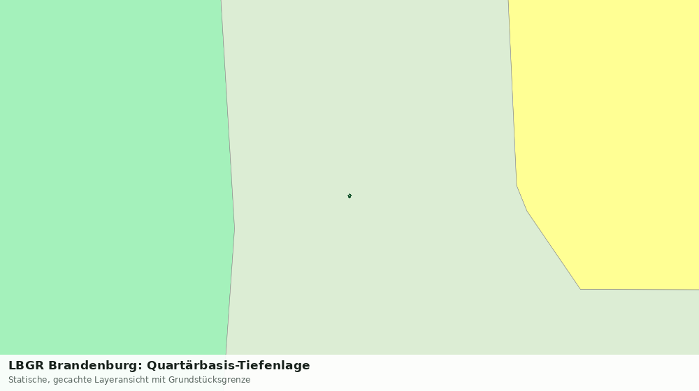 Statische Kartenansicht: LBGR Brandenburg: Quartärbasis-Tiefenlage