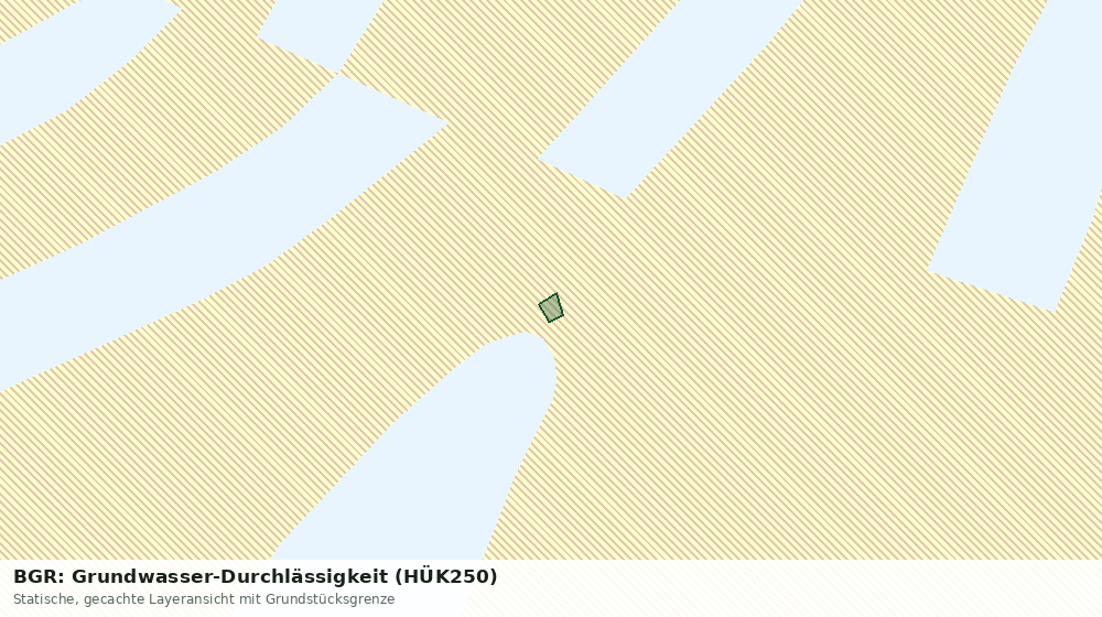 Statische Kartenansicht: BGR: Grundwasser-Durchlässigkeit (HÜK250)