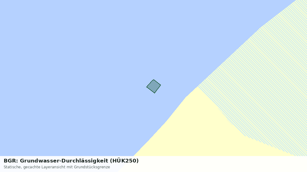 Statische Kartenansicht: BGR: Grundwasser-Durchlässigkeit (HÜK250)