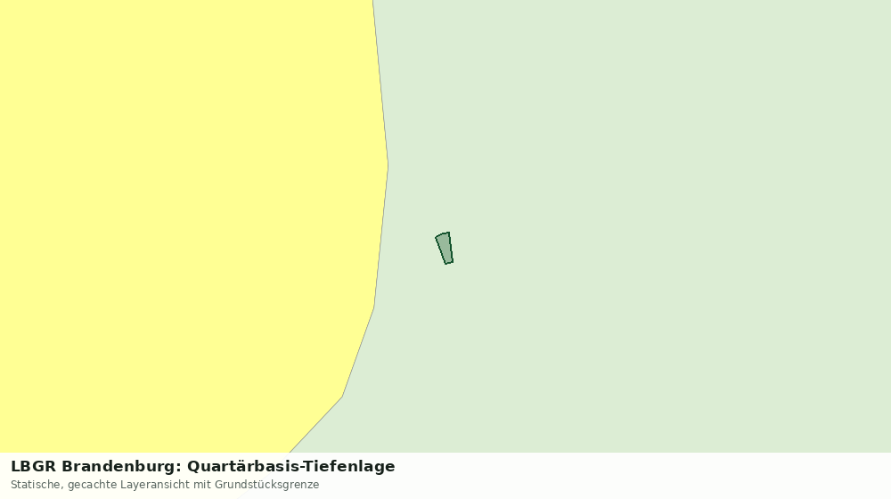 Statische Kartenansicht: LBGR Brandenburg: Quartärbasis-Tiefenlage