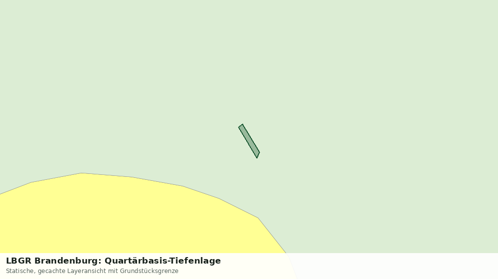 Statische Kartenansicht: LBGR Brandenburg: Quartärbasis-Tiefenlage