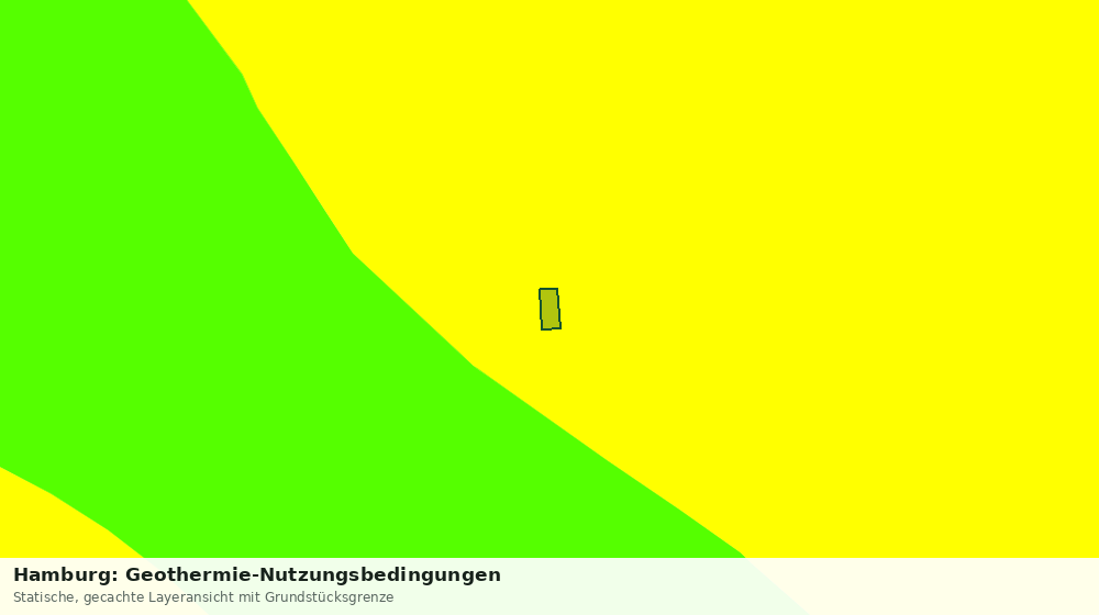 Statische Kartenansicht: Hamburg: Geothermie-Nutzungsbedingungen
