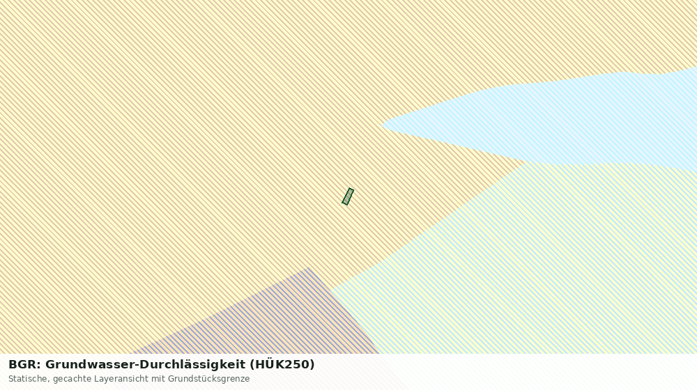Statische Kartenansicht: BGR: Grundwasser-Durchlässigkeit (HÜK250)