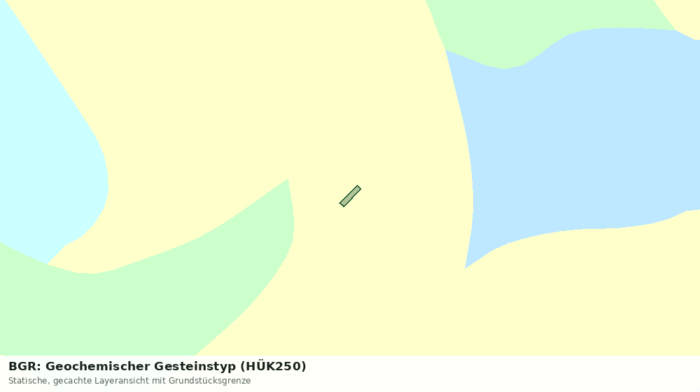 Statische Kartenansicht: BGR: Geochemischer Gesteinstyp (HÜK250)