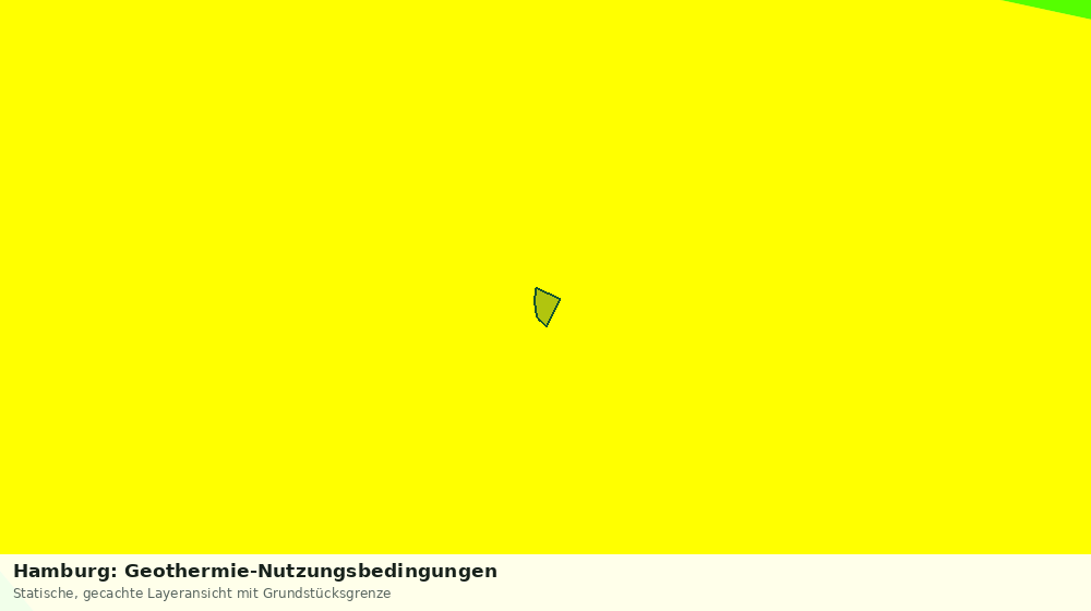 Statische Kartenansicht: Hamburg: Geothermie-Nutzungsbedingungen