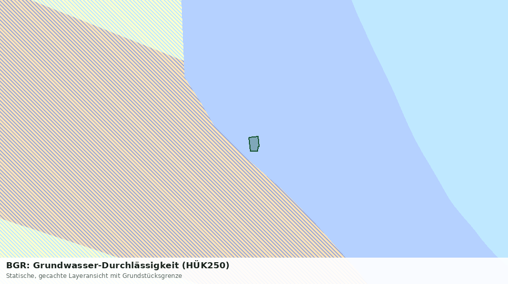 Statische Kartenansicht: BGR: Grundwasser-Durchlässigkeit (HÜK250)