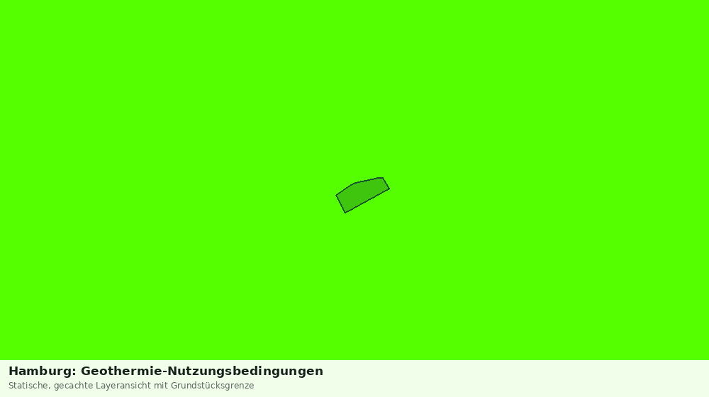 Statische Kartenansicht: Hamburg: Geothermie-Nutzungsbedingungen