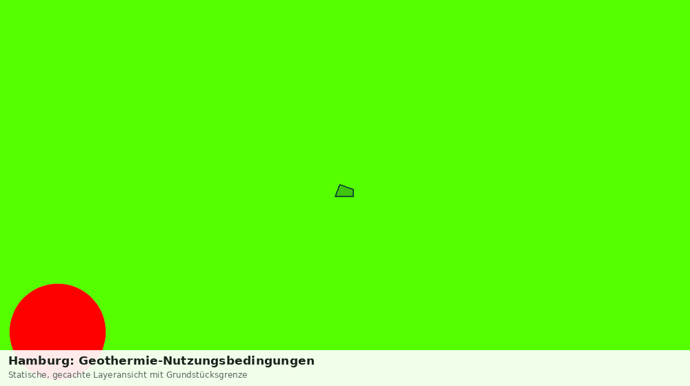 Statische Kartenansicht: Hamburg: Geothermie-Nutzungsbedingungen