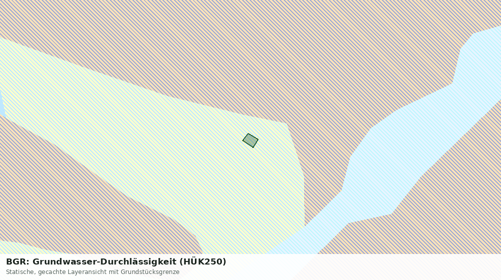 Statische Kartenansicht: BGR: Grundwasser-Durchlässigkeit (HÜK250)