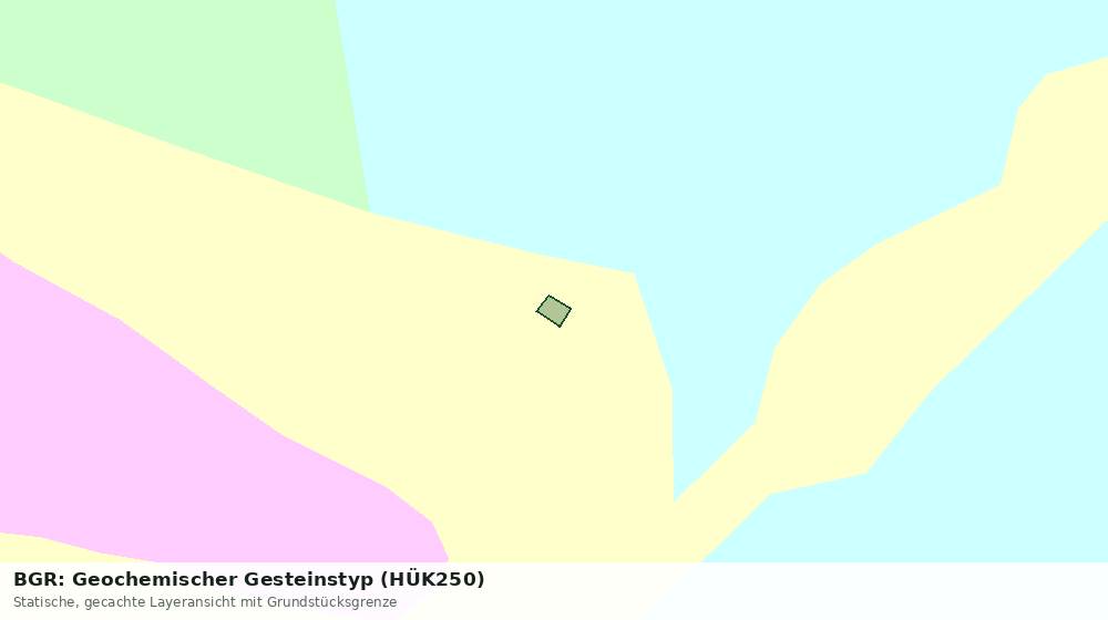 Statische Kartenansicht: BGR: Geochemischer Gesteinstyp (HÜK250)