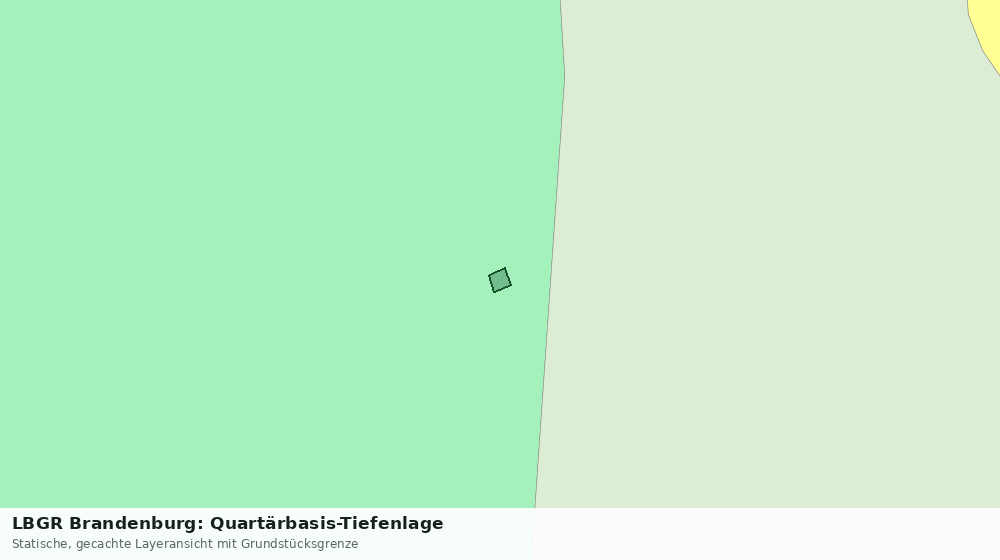 Statische Kartenansicht: LBGR Brandenburg: Quartärbasis-Tiefenlage