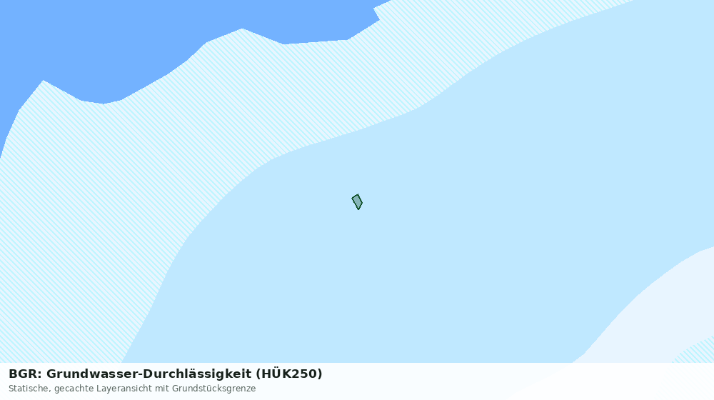 Statische Kartenansicht: BGR: Grundwasser-Durchlässigkeit (HÜK250)