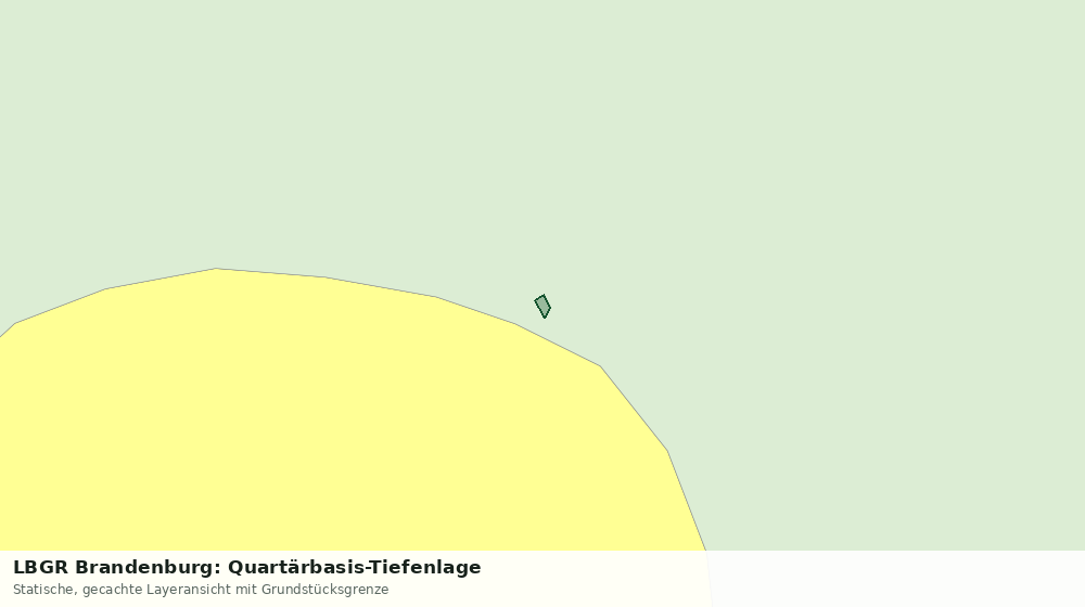Statische Kartenansicht: LBGR Brandenburg: Quartärbasis-Tiefenlage