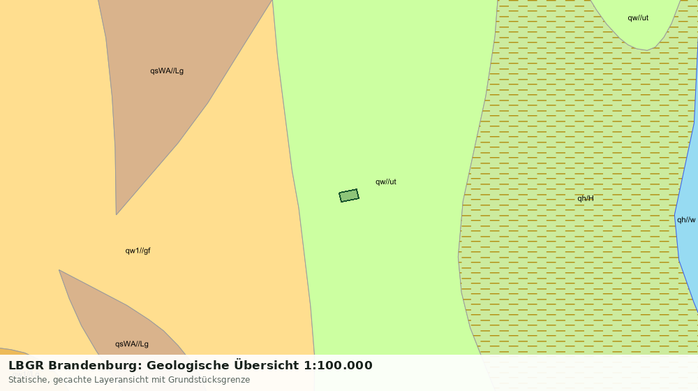 Statische Kartenansicht: LBGR Brandenburg: Geologische Übersicht 1:100.000