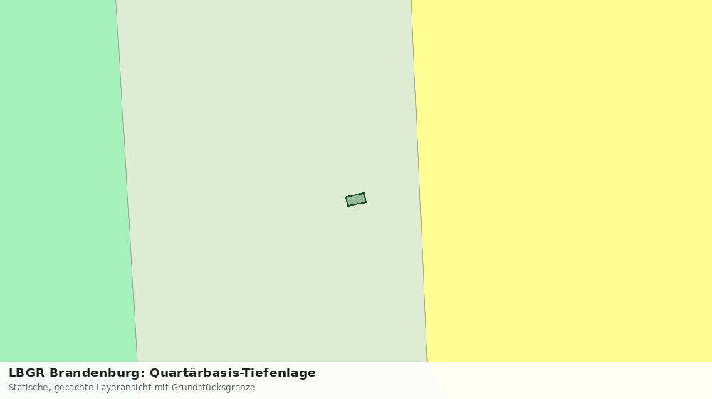 Statische Kartenansicht: LBGR Brandenburg: Quartärbasis-Tiefenlage