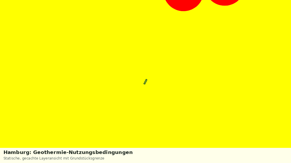 Statische Kartenansicht: Hamburg: Geothermie-Nutzungsbedingungen