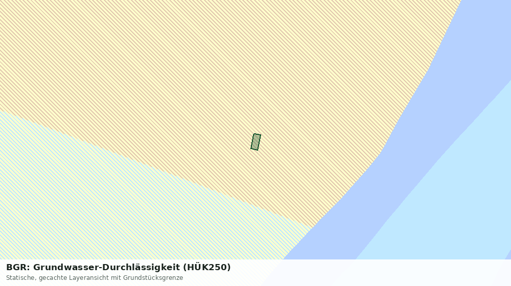 Statische Kartenansicht: BGR: Grundwasser-Durchlässigkeit (HÜK250)