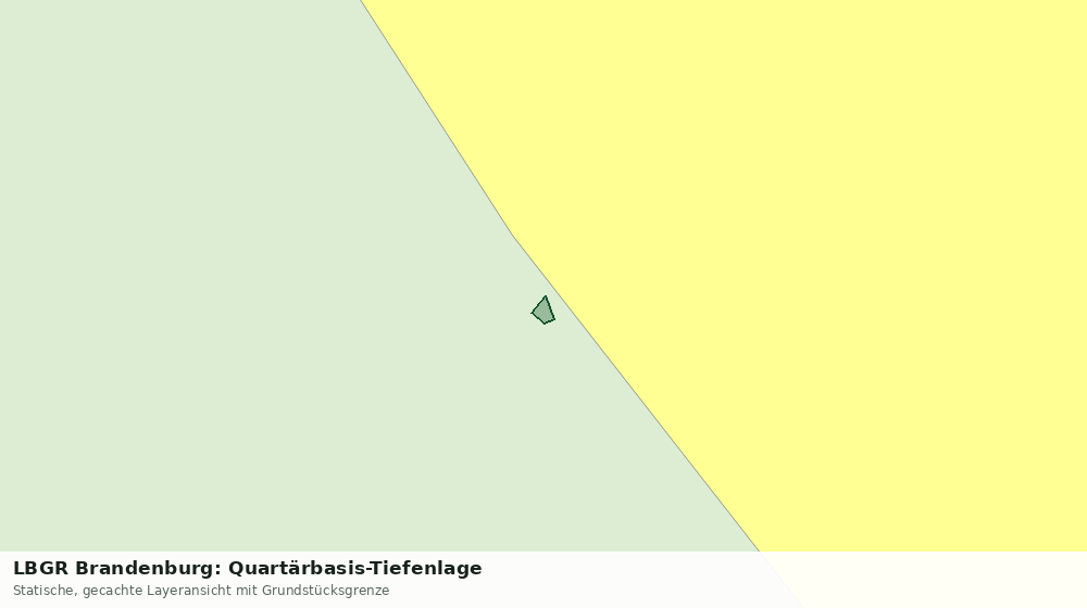 Statische Kartenansicht: LBGR Brandenburg: Quartärbasis-Tiefenlage