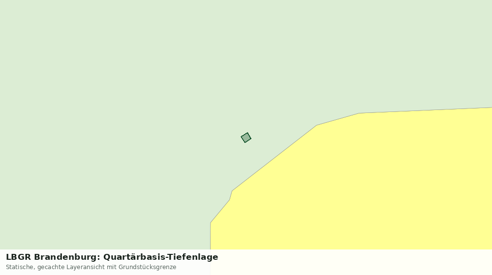 Statische Kartenansicht: LBGR Brandenburg: Quartärbasis-Tiefenlage