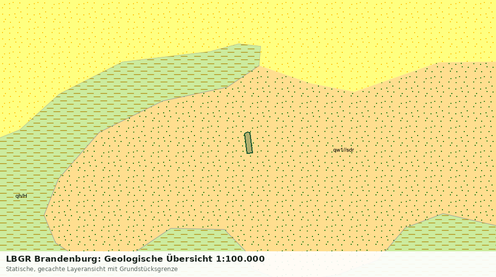 Statische Kartenansicht: LBGR Brandenburg: Geologische Übersicht 1:100.000