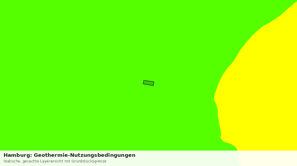 Statische Kartenansicht: Hamburg: Geothermie-Nutzungsbedingungen