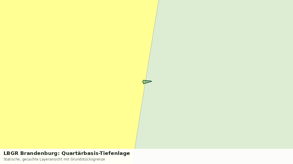 Statische Kartenansicht: LBGR Brandenburg: Quartärbasis-Tiefenlage