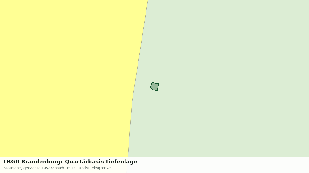 Statische Kartenansicht: LBGR Brandenburg: Quartärbasis-Tiefenlage