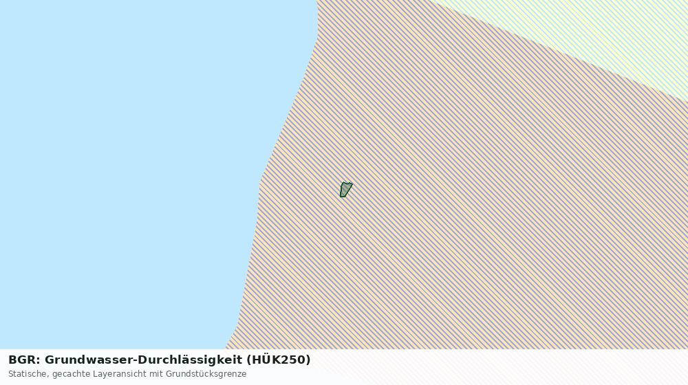 Statische Kartenansicht: BGR: Grundwasser-Durchlässigkeit (HÜK250)