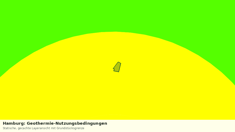 Statische Kartenansicht: Hamburg: Geothermie-Nutzungsbedingungen