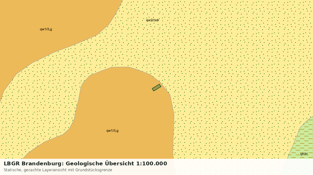 Statische Kartenansicht: LBGR Brandenburg: Geologische Übersicht 1:100.000