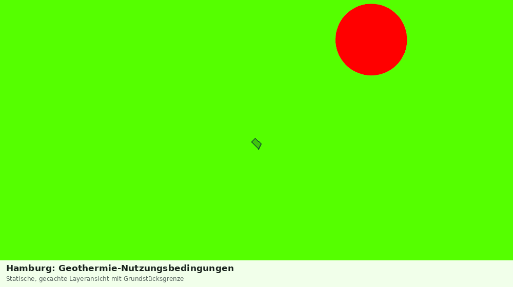 Statische Kartenansicht: Hamburg: Geothermie-Nutzungsbedingungen