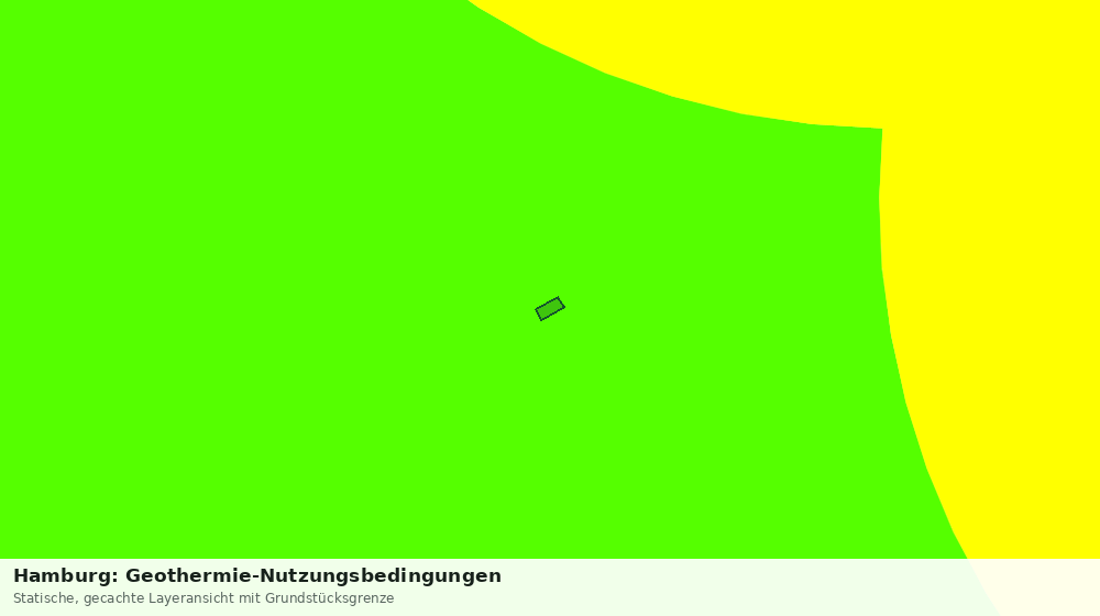 Statische Kartenansicht: Hamburg: Geothermie-Nutzungsbedingungen