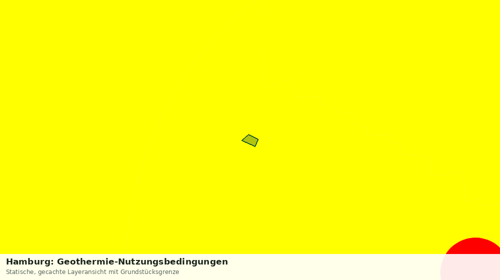 Statische Kartenansicht: Hamburg: Geothermie-Nutzungsbedingungen