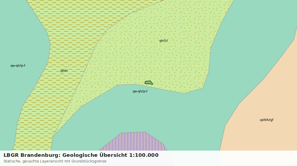 Statische Kartenansicht: LBGR Brandenburg: Geologische Übersicht 1:100.000