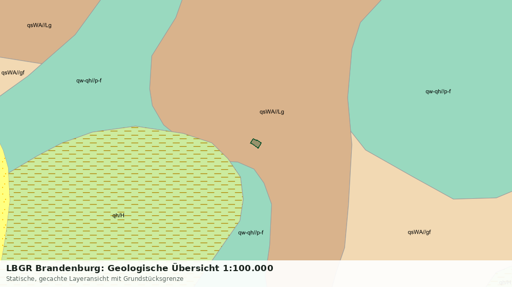 Statische Kartenansicht: LBGR Brandenburg: Geologische Übersicht 1:100.000