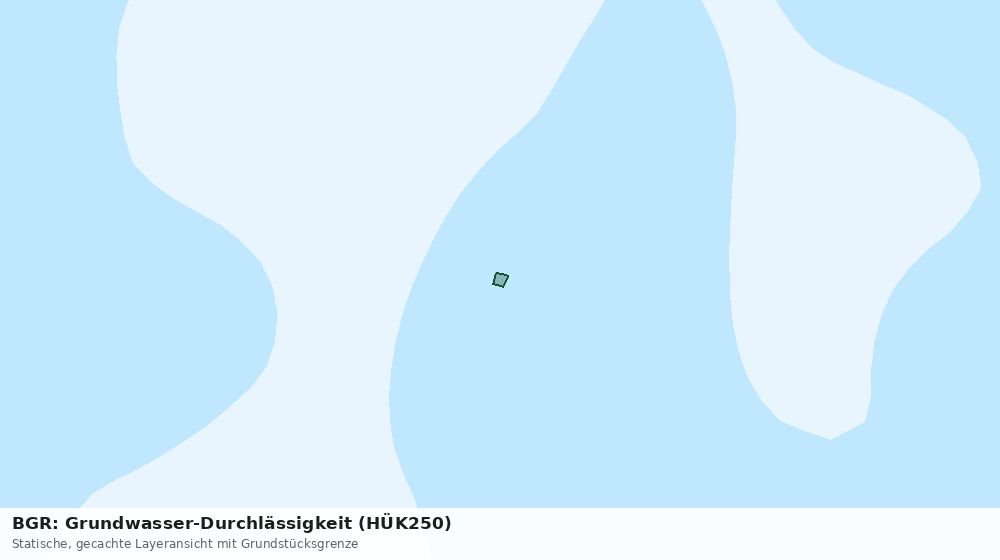 Statische Kartenansicht: BGR: Grundwasser-Durchlässigkeit (HÜK250)