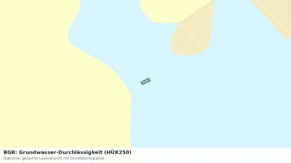 Statische Kartenansicht: BGR: Grundwasser-Durchlässigkeit (HÜK250)