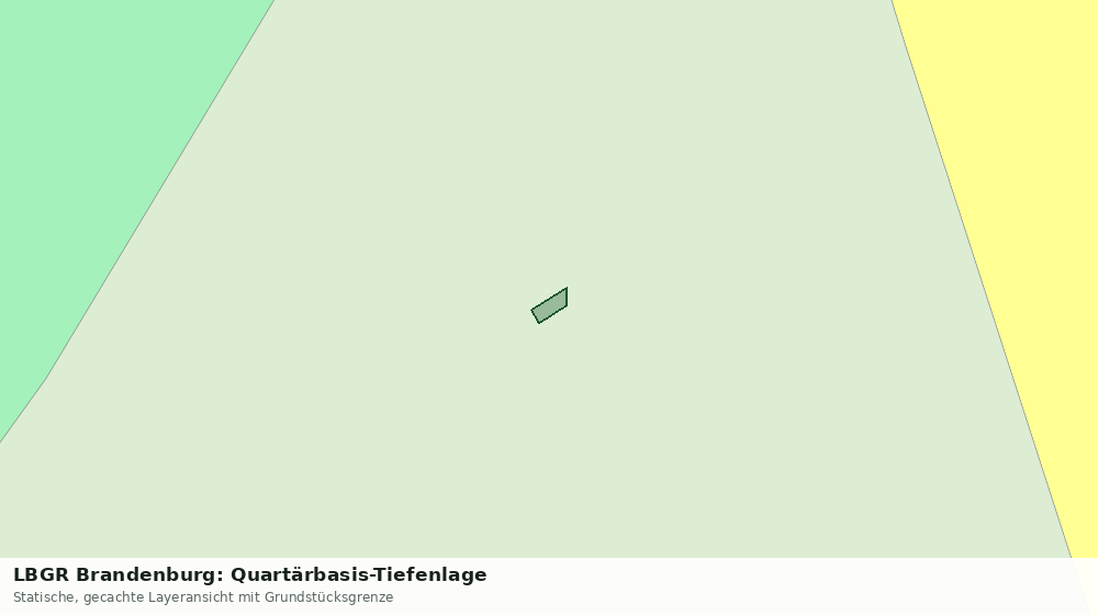 Statische Kartenansicht: LBGR Brandenburg: Quartärbasis-Tiefenlage