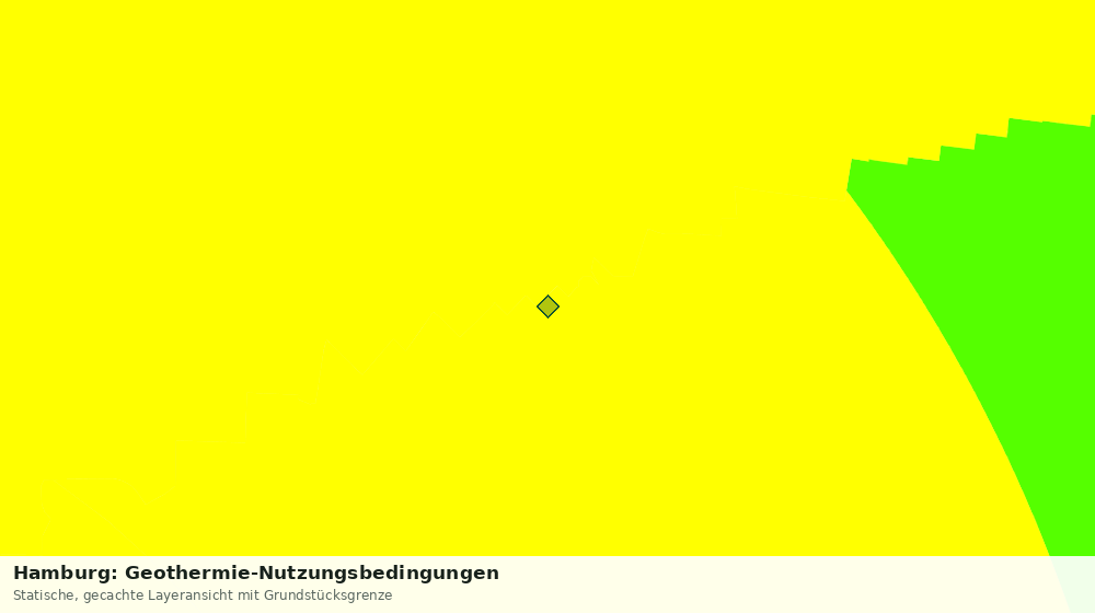 Statische Kartenansicht: Hamburg: Geothermie-Nutzungsbedingungen