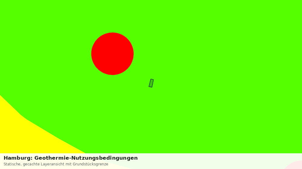 Statische Kartenansicht: Hamburg: Geothermie-Nutzungsbedingungen