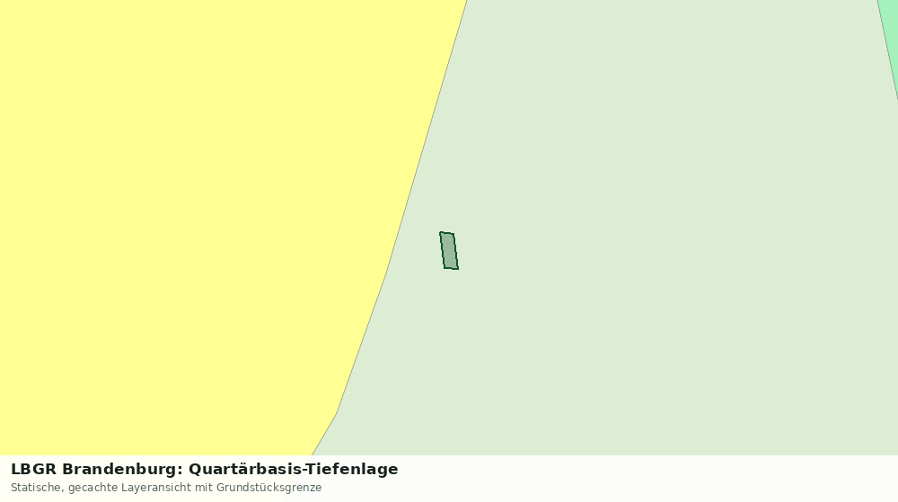 Statische Kartenansicht: LBGR Brandenburg: Quartärbasis-Tiefenlage