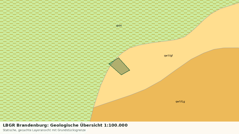 Statische Kartenansicht: LBGR Brandenburg: Geologische Übersicht 1:100.000