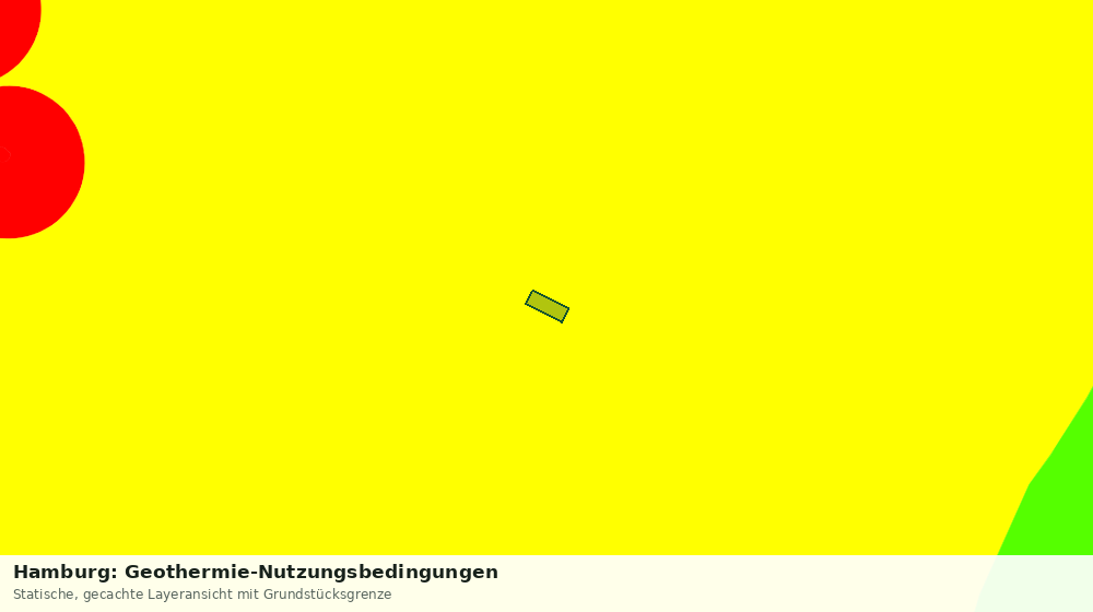 Statische Kartenansicht: Hamburg: Geothermie-Nutzungsbedingungen