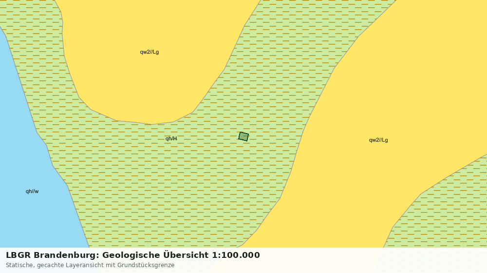 Statische Kartenansicht: LBGR Brandenburg: Geologische Übersicht 1:100.000